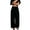 Black, variant on KLHDSF Pants For Women Casual High Waisted Solid Harem Pants Drawstring Loose Fit Summer Trousers Army Green L