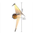 thumbnail image 4 of Led Bird Design Wall Lamp Bedside Lamp Creative Origami Paper Crane Wall Light Compatible Loft Bedroom, 4 of 4
