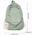 thumbnail image 6 of Aesthetic Backpack Cute Backpack School Supplies Laptop Bag for Women Students Solid Color, 6 of 6