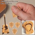 thumbnail image 3 of Wooden Acoustic Guitar Pick Box with Stand, Personalized Guitar Box for Pic △◇, 3 of 8