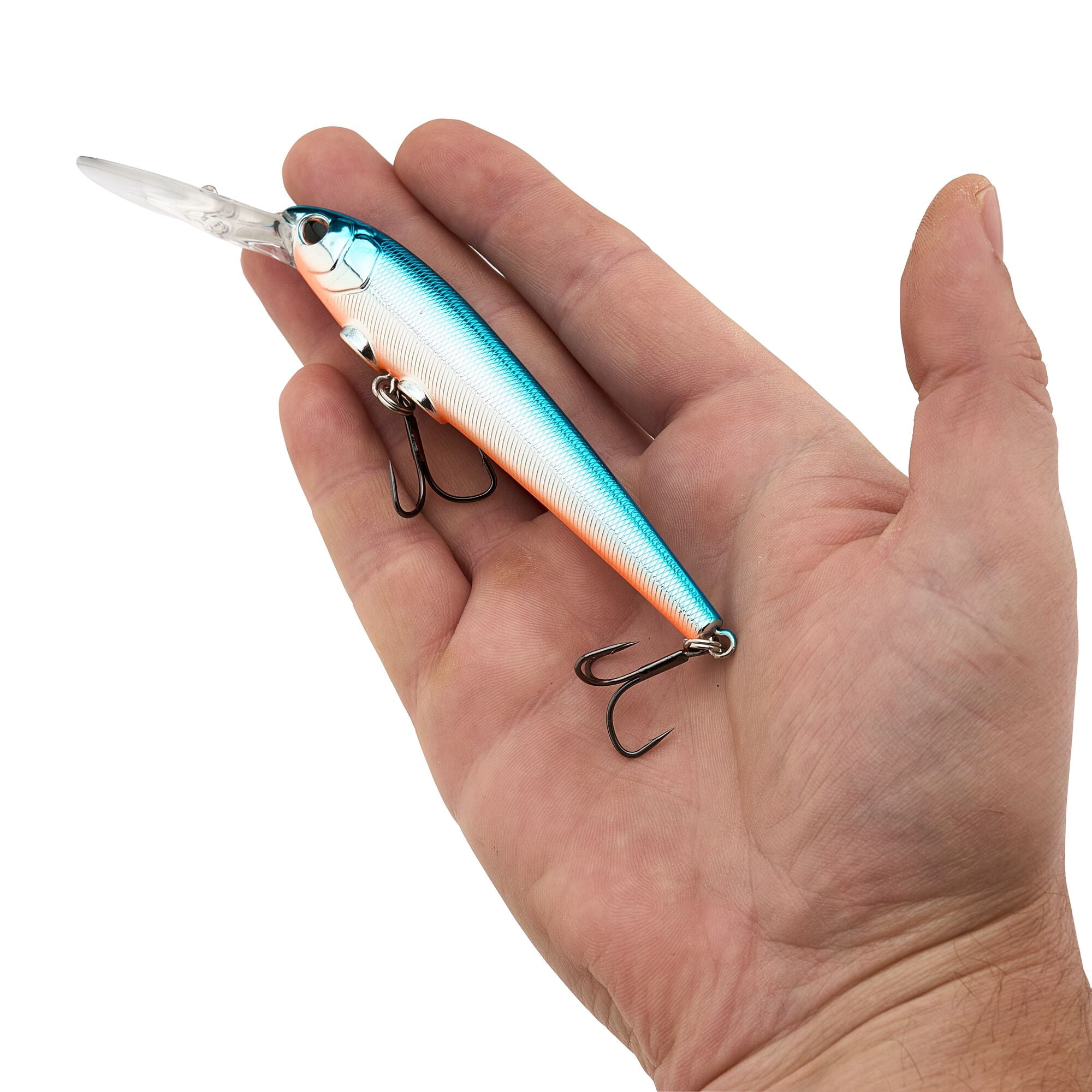 Berkley Deep Hit Stick, 4.25 in, Crankbaits, Blue Chrome (1 Count)