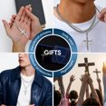 thumbnail image 7 of VNOX 2 Pcs Crucifix Cross Necklace for Men, Layered Stainless Steel Pendant Rope Chain, Silver Crucifix Necklace, Jesus Cross Necklaces Religious Gifts for Men, 7 of 7