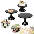 thumbnail image 4 of Cake Stand Home Party Dessert Table Display Rack Dessert Cake Tray Cold Meal Tea Break Table Afternoon Tea Center Rack Metal GOLDEN (M) 10 INCH-1PCS, 4 of 6