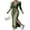 Green, variant on Gupgi Women Knit Midi Dress Autumn Long Sleeve Lapel Collar Solid Color Bodycon Long Dresses