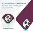 thumbnail image 3 of For Apple iPhone 13 Pro Max 6.7 inch Matte Color Shockproof Protective Hybrid Case Cover Purple, 3 of 6