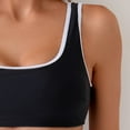 thumbnail image 7 of zaveiop Period Swimwear Sporty Two Piece Menstrual Swimsuits Leakproof Bikini Set Bathing Suits for Women (Black, S), 7 of 7