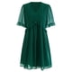 thumbnail image 4 of Vestido de gasa de color sólido de manga corta casual de verano de moda para mujer Fridja  qw5430, 4 of 9
