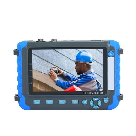 CCTV Camera Tester With 5 Inch LCD Monitor 8MP AHD TVI CVI CVBS Built-in 18650 Battery Security Camera Tester