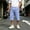 Light Blue, variant on Men's Big & Tall Basketball Capri Pants Below Knee 3/4 Pants 13 inch Loose Fit Elastic Waist Summer Casual Baggy Sweat Shorts with Pockets Streetwear Size 3XL Gray