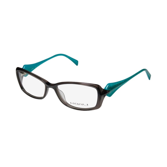 NEW KOALI 7008S WOMENS/LADIES DESIGNER FULL-RIM GRAY / TEAL FRAME DEMO LENSES 53-15-135 EYEGLASSES/SPECTACLES