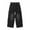 114Black361, variant on Girls Denim Cargo Pants Street Dance Performance Hop Casual Trousers For Kids Youth Fashionable Loose Fit Cozy Solid Color Bottoms