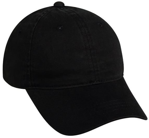 Outdoor Cap GWT-111 Unstructured Garment Washed Twill-Black-Adult ...