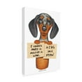 thumbnail image 2 of Danny Gordon Art 'Dappled Dachshund Two Signs' Canvas Art, 2 of 3