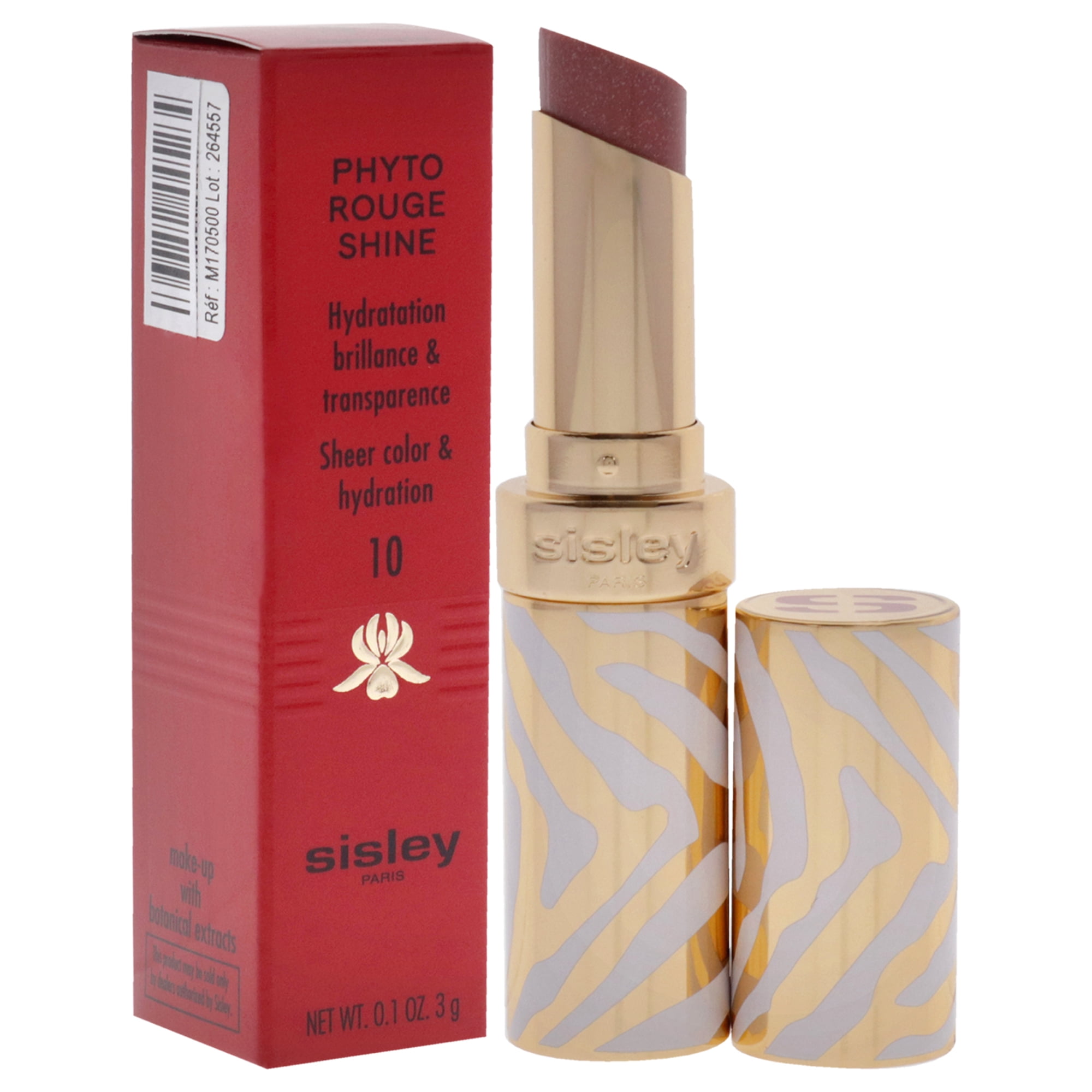 Sisley Phyto-Rouge Shine Lipstick - 10 Sheer Nude , 0.1 oz Lipstick (Refillable)