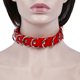 thumbnail image 1 of Punk gótico multi-anillo Sexy collar de cuero club nocturno Bar cuello manga Collar atado hombres y mujeres clavícula cadena roja（2 piezas） LingWen 9024715022356, 1 of 2