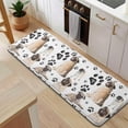 thumbnail image 5 of Pug and Footprints Kitchen Rug Mat,Kitchen Runner Rugs Non Skid Washable,Decorative Kitchen Floor Mats for Kitchen,Sink,Laundry,17"x47.2", 5 of 7