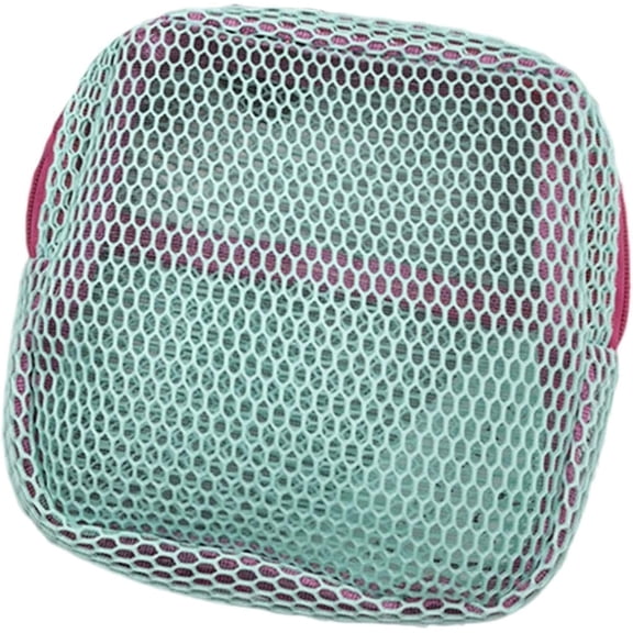 Sturdy Mesh Cosmetic Bag with Zipper, Portable Lightweight Travel Toiletry Organizer. See-Through Design for Easy Access, Multipurpose Pouch for Makeup, Brushes, Stationery & Accessories,Green