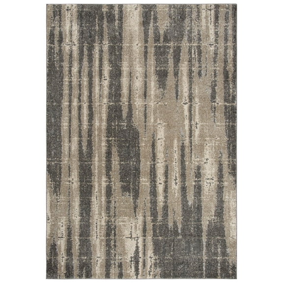 Gatney Rugs Dulce Area Rug VCA105 Beige Grid Smeared 7' 10" x 9' 10" Rectangle