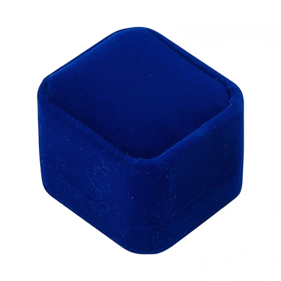DESIGNICE Blue 1X Ring Box, Gorgeous Premium Jewelry Storage for Wedding Proposal