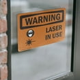 thumbnail image 4 of (2 Pack) Laser In Use With Symbol OSHA Warning Sign 14 Inch X 10 Inch Vinyl Label Decal Sticker Weather Resistant, UV Protected for Workplace, Business, and Construction Site, Made in, 4 of 7