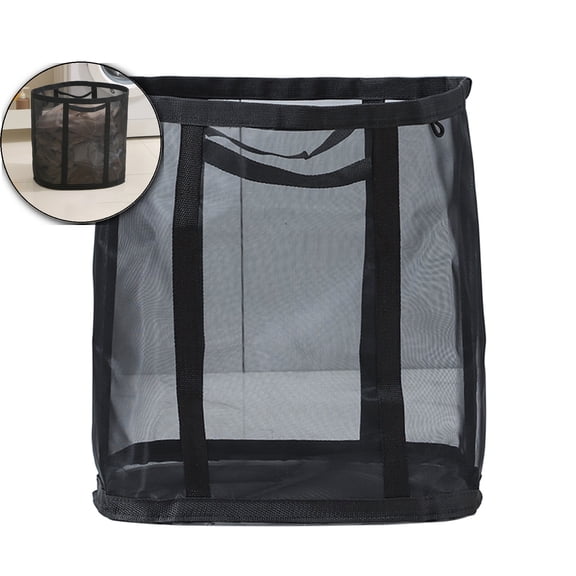 Mesh Laundry Basket, Wall-Mounted Clothes Hamper, Breathable Bathroom Storage Organizer for Dirty Clothes Towels Use