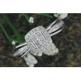 thumbnail image 3 of Dazzlingrock Collection Round White Diamond Beaded Engagement Ring for Women (0.12 ctw, Color I-J, Clarity I2-I3) in 10K White Gold, Size 9.5, 3 of 6