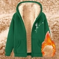 thumbnail image 4 of Bibifish Womens Fleece-Lined Full Zip Hoodies With Butterfly Print Hoodies With Side Pockets Relaxed Fit Casual Spring Daily Warm Wear Pullover Tops, 4 of 5