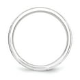 thumbnail image 2 of White Sterling Silver Ring Band Wedding Beveled Standard, 2 of 4