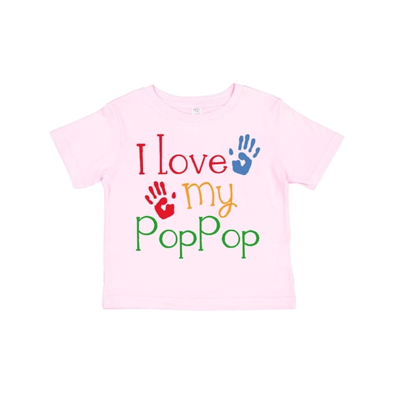 Inktastic PopPop Grandkids Handprints Boys or Girls Toddler T-Shirt