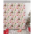thumbnail image 3 of Christmas Shower Curtain Gingerbread Shower Curtains for Bathroom Decor Xmas Ball Gift Box for Christmas Decoration Bath Curtains Sets with Hooks Waterproof 84" W x 72" L, 3 of 6