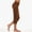 Coffee, variant on Women's Solid Stretch Button Yoga Capri Leggings, Slim Form Fitting Design, High Elastic 7/8 Workout Cropped Pants White M
