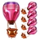 thumbnail image 4 of KAKOWELY 5 globos aerostáticos para decoración de fiestas, globos de aluminio 4D, adornos colgantes para centros de mesa para cumpleaños, baby showers y celebraciones de bodas., 4 of 4