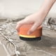 thumbnail image 5 of Cepillo para ropa | Quitamanchas de doble cara para ropa y zapatos | Cerdas duras y suaves | Mango ergonómico antideslizante | Opciones verde, blanco y naranja | 1 paquete, 5 of 7