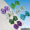 thumbnail image 3 of MINECRAFT Kids Hair Bows - Hair Accessories Gift Set - Minecraft Hair Bows - 7 Pcs 4 Inch Bundle - Hair Bows for Kids - Multicolor Hair Clip with Alligator Clip - Ages 3 +, 3 of 7