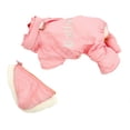 thumbnail image 2 of DOGGIE DESIGN Pink Ruffin It Dog Snowsuit - Large (L), 2 of 3