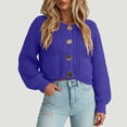 thumbnail image 2 of ASEIDFNSA Womens Oversized Cardigan Sweaters Chunky Knit Button Down V Neck Pockets Fall Casual, 2 of 4