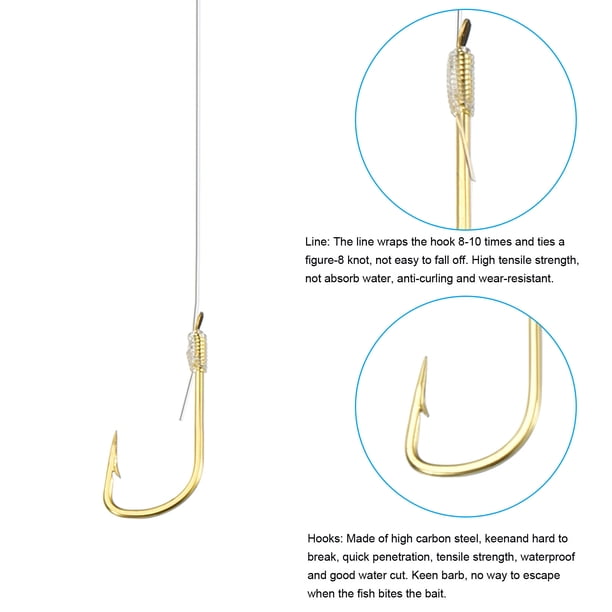 break off fishing hook Break-Away S-Hooks 285#100 (One Hundred) Effects vary depending on the style of lure and may include translucent bodies Uxcell 2#Small Fishing Hooks with