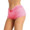 thumbnail image 5 of vigerkar Womens Solid Color Sexy Ruffled Lace Panties Retro Cheeky Shorts (Pink, XL), 5 of 6