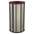 thumbnail image 3 of Ex-Cell Kaiser INT1528 T-8 SS BLX 18 Gallon Stainless Steel Indoor Ash & Trash Receptacle with Black Textured Top, 3 of 5