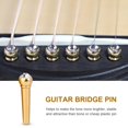 thumbnail image 1 of Pasador de puente de guitarra LHCER hecho de latón con Decoración de puntos de cristal, 1 of 8