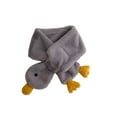 thumbnail image 4 of AWZXDE Winter Kids Scarf With Cartoon Goose Design Soft Thickened Warm Neck Wrap Cute Windproof For Children Cold Weather 2-8 Years Grey, 4 of 5