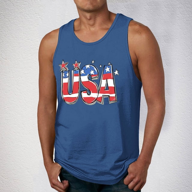 Camiseta sin mangas de cuello redondo para hombre, ropa de ocio, fitness, para el hogar, pijamas, camiseta con estampado de moda a color, blusa deportiva de poliéster para hombre