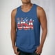 thumbnail image 1 of Camiseta sin mangas de cuello redondo para hombre, ropa de ocio, fitness, para el hogar, pijamas, camiseta con estampado de moda a color, blusa deportiva de poliéster para hombre, 1 of 5