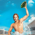 thumbnail image 4 of CIPTON Hydro Grip Football, Water Resistant Football with Raised Silicone Grip, Wet or Dry Beach & Pool Toss Ball, Lasting Air Retention, Green/Black, 4 of 8