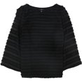 thumbnail image 1 of Alfani Blusa de manga farol para mujer, negro, XS, 1 of 1