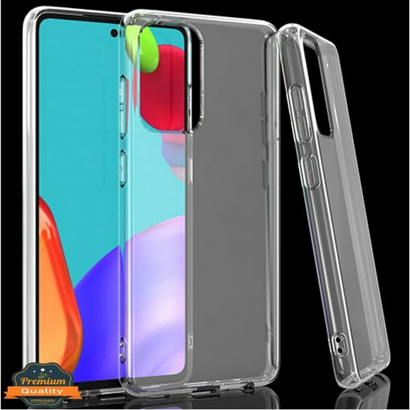 Xpression Case for Samsung Galaxy A52 5G Ultra Slim Thin Silicone Soft Skin Flexible TPU Gel Rubber Candy Gummy Protective Hybrid Phone Cover [Clear]