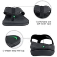 thumbnail image 3 of Men chanclas arcos con arco sandalias ortopédicas cómodas zapatillas de apoyo para la playa sin deslizamiento para los pies alivio del estrés, 3 of 9