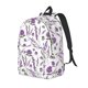 thumbnail image 1 of Disketp Lavender Flowers Mochila de Lona Estampada, Mochila Escolar de Viaje Ligera para Estudiantes y Portátil-Medium, 1 of 5