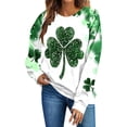 thumbnail image 6 of AOOCHASLIY St. Patricks Day Shirts for Women Long Sleeve Crewneck Irish Sweatshirts Oversized Saint Patty's Pullover Tops, 6 of 6