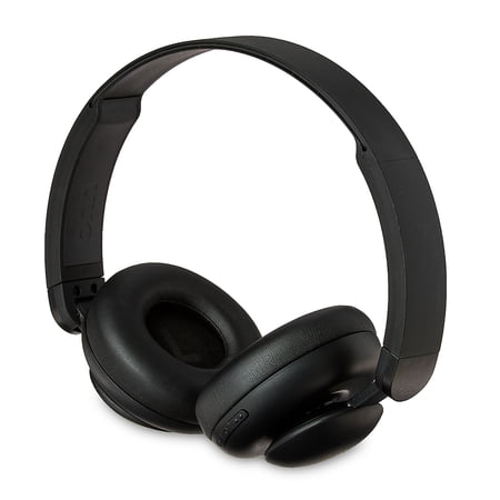 ONN WIRELESS ON-EAR HEADPHONES WITH BLUETOOTH, BLACK